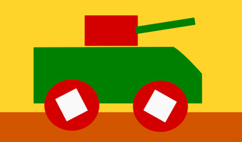 A tank on wheels