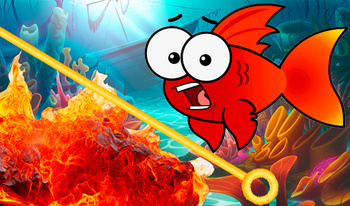 Help the Fish: SAVE IT FROM THE LAVA!