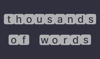 Thousands of words