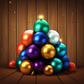 Christmas balls 3d