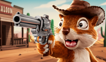 Squirrel with a gun!