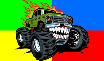 Coloring in the World of Monster Trucks