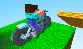 Nubik Rides a Motorcycle