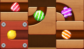 Roll The Candy - slide puzzle