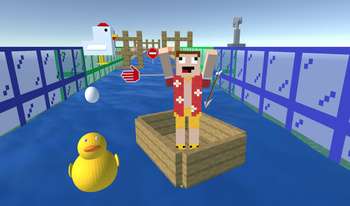 Noob Races in a Boat 3D