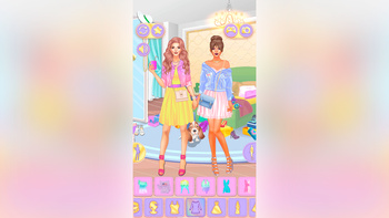 Pastel Dress Up: Sisters