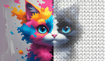 Coloring by numbers: Colored pixel