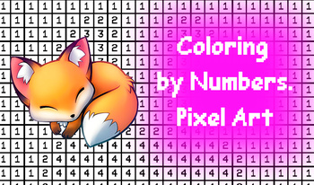 Coloring by Numbers. Pixel Art