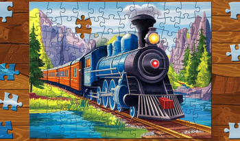 Jigsaw puzzles for kids: trains