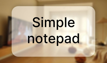 Simple notepad