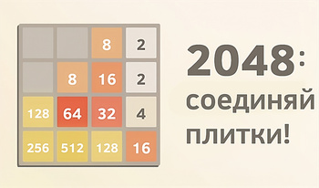 2048: соединяй плитки!