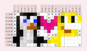 Pixel code : Nonograms