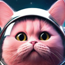 Fat cat astronaut