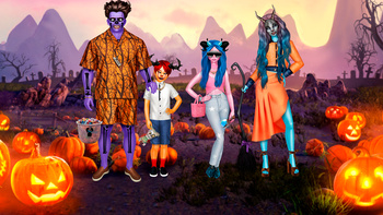 Monsters Family Dress Up