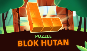 Puzzle Blok Hutan