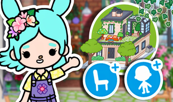 Toca World: A house with a roof garden