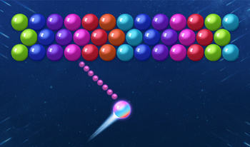 Colored balls shooting game