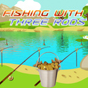 Fishing with three rods