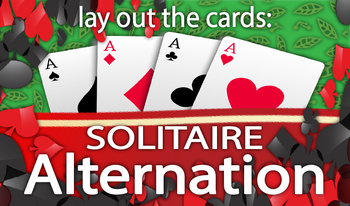 Lay out the cards: Solitaire Alternation