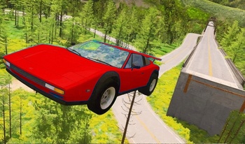 Cliff Jump - Car Crash 3D