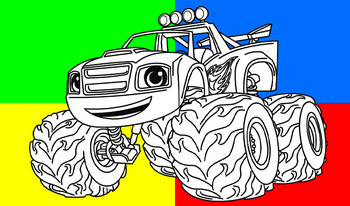 Coloring in the World of Monster Trucks