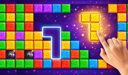 Puzzle de Bloques 1010: Líneas de Joyas