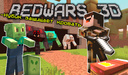 BedWars 3D - Нубик защищает кровать