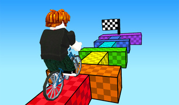 Obby but You're on a Bike