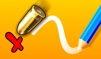 Control the bullet: A drawing shooting game