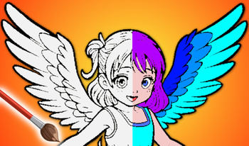 Just draw. ASMR anime coloring pages for girls