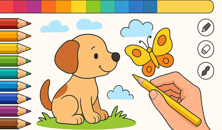 Dibuja con Lápices - Libro de Colorear!