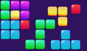 Assemble blocks in puzzle