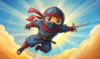 Flying ninja