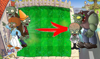 Plants vs Zombies: Click the zombie!