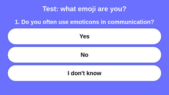 Test: what emoji are you?